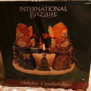 HOLLIDAY CANDLE HOLDER INTERNATIONAL BAZAAR VANTAGE